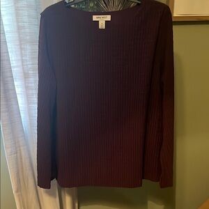 Nine West Women's Burgundy Sweater